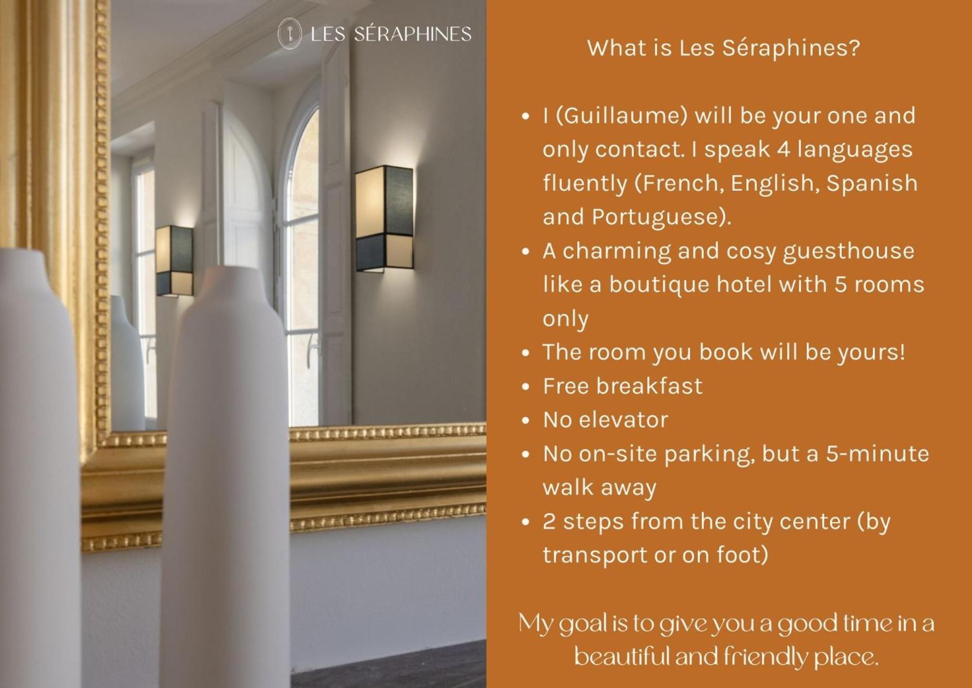 Les Seraphines - Chambres D'Hotes - Guests House Bordeaux Exteriör bild