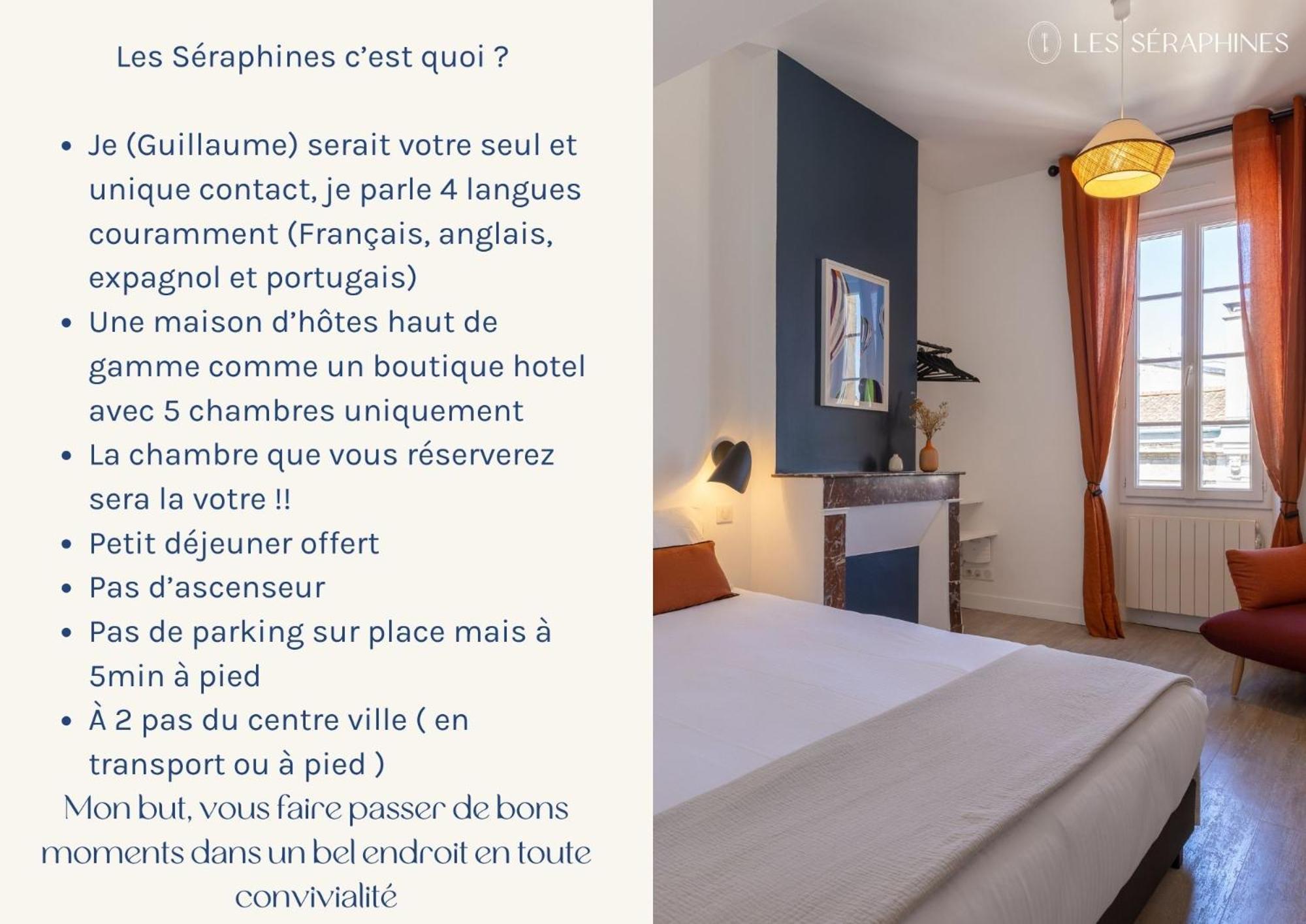 Les Seraphines - Chambres D'Hotes - Guests House Bordeaux Exteriör bild
